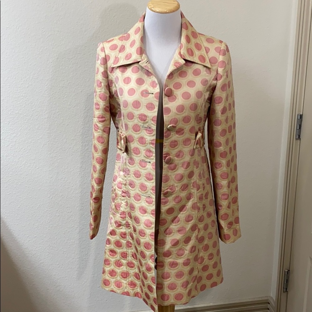 Arden B pink & cream dress long jacket
